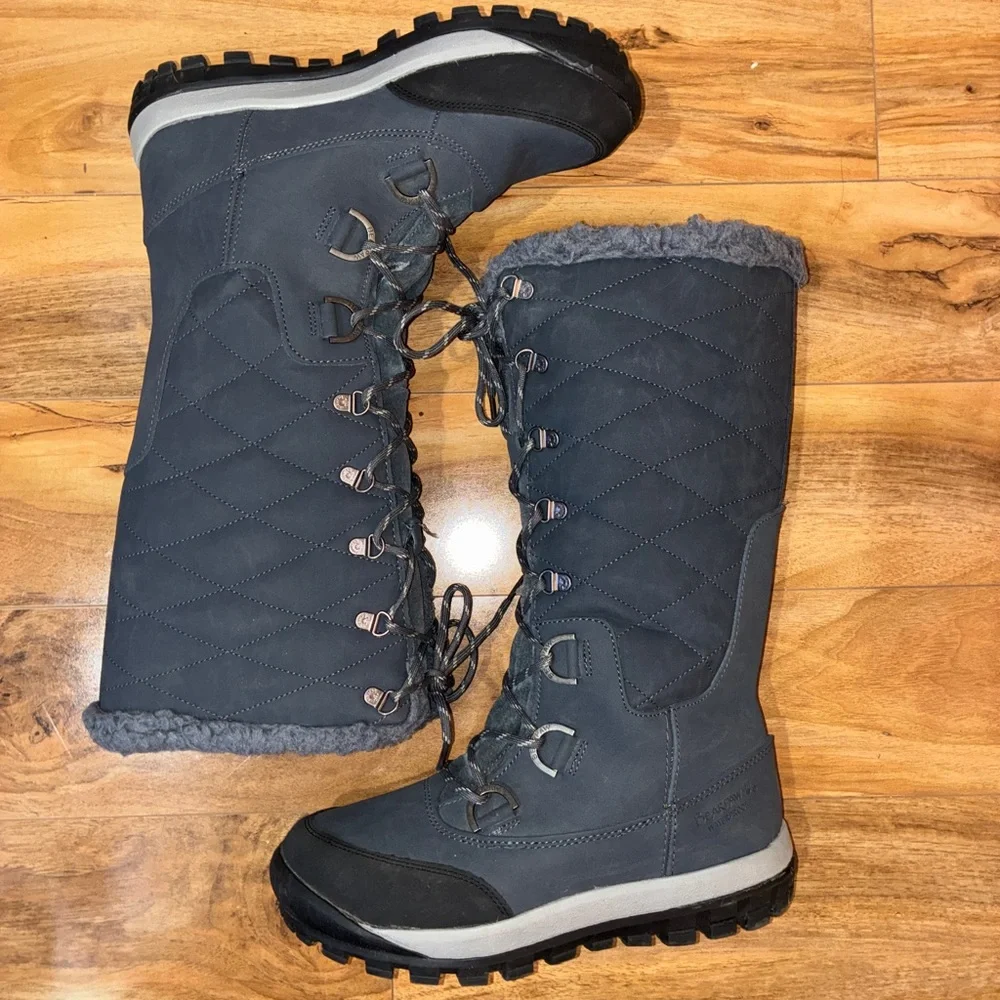 BearPaw Women's Dark Gray Winter Boots- size 10